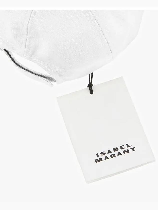 Tyron Logo Ball Cap White - ISABEL MARANT - BALAAN 4