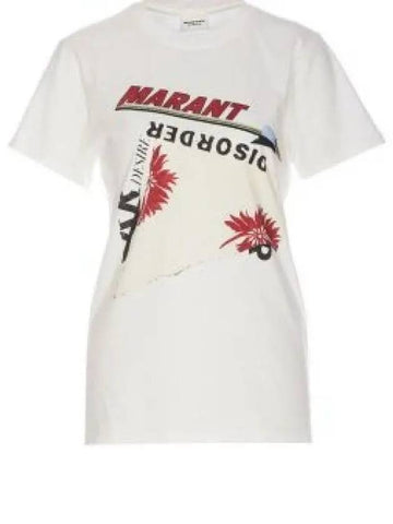 ZOELINE TS0147FA B3N06E 20WH Joeline logo t shirt 1318949 - ISABEL MARANT - BALAAN 1