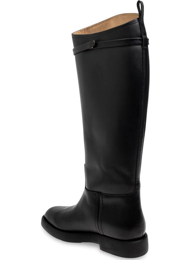 Emporio Armani Leather Boots, Women's, Black - EMPORIO ARMANI - BALAAN 5