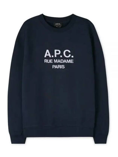 Rufus Embroidery Logo Sweatshirt Navy - A.P.C. - BALAAN 2