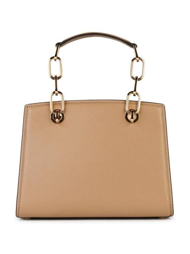 Michael Kors 'Cynthia' Small Beige Leather Bag - MICHAEL KORS - BALAAN 3