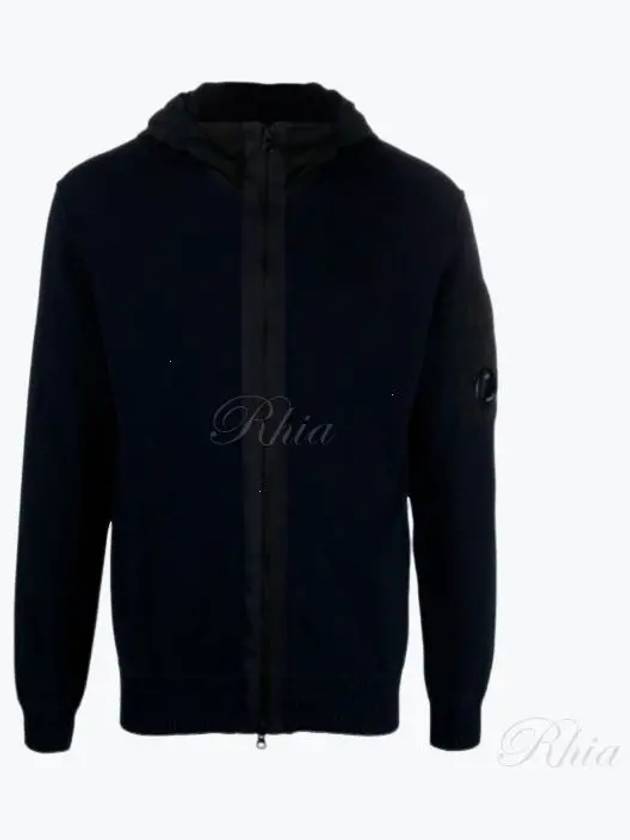 Men's Cotton Mixed Zip-Up Hoodie Bllack - CP COMPANY - BALAAN 2