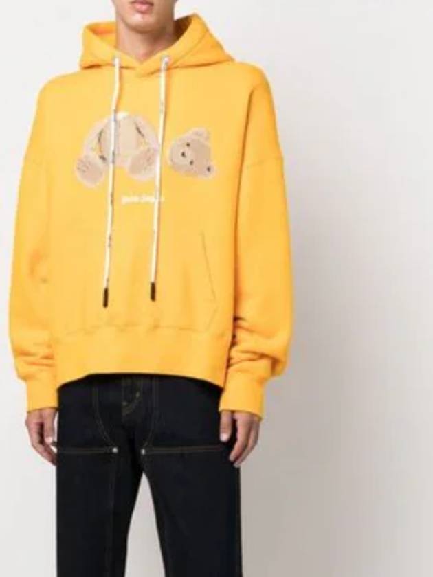 Bear Popover Hoodie Yellow - PALM ANGELS - BALAAN 3