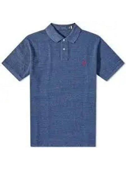 Iconic Mesh Slim Fit Polo Shirt Navy - POLO RALPH LAUREN - BALAAN 2