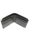 Metal Logo Leather Bifold Wallet Black - MONTBLANC - BALAAN.