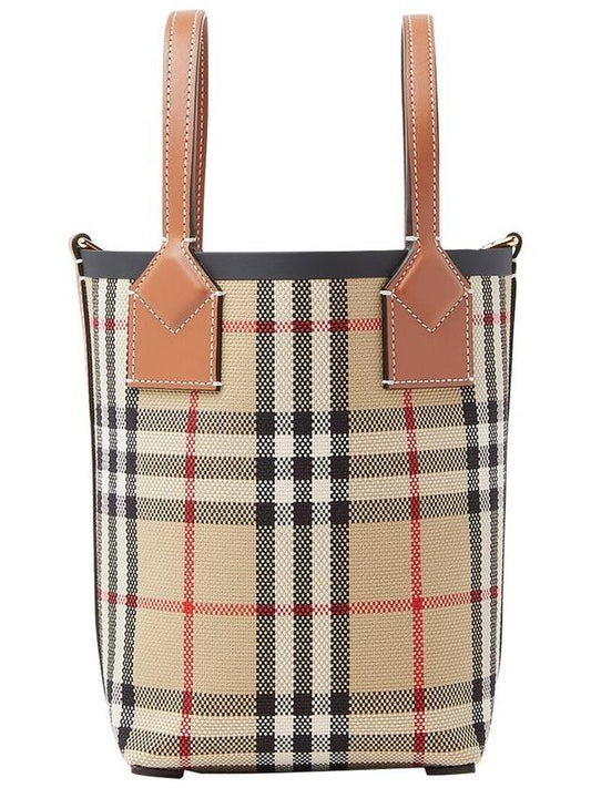 Mini London Tote Bag Archive Beige - BURBERRY - BALAAN 2