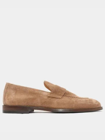 Suede Penny Loafers Beige - BRUNELLO CUCINELLI - BALAAN 2