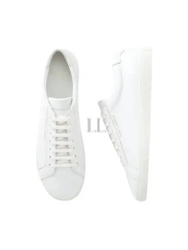 Men's Andy Leather Low Top Sneakers White - SAINT LAURENT - BALAAN 2