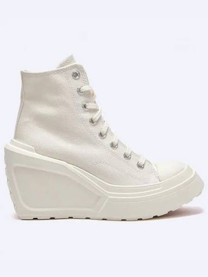 Chuck 70 De Luxe Wedge High Top Sneakers Egret - CONVERSE - BALAAN 2