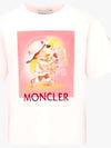 Moncler Kids Pink Short Sleeve T Shirt 8C0000683907 504 - BOBO CHOSES - BALAAN 1