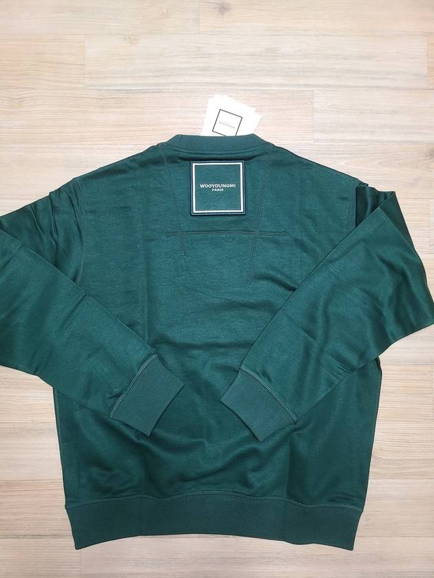 Back Square Label Sweatshirt Green - WOOYOUNGMI - BALAAN 9