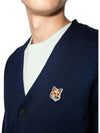 Fox Head Patch Classic Cardigan Navy - MAISON KITSUNE - BALAAN 3