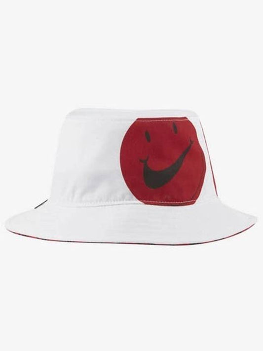 Sportswear Women Have a Nice Day Bucket Hat Red White - NIKE - BALAAN.