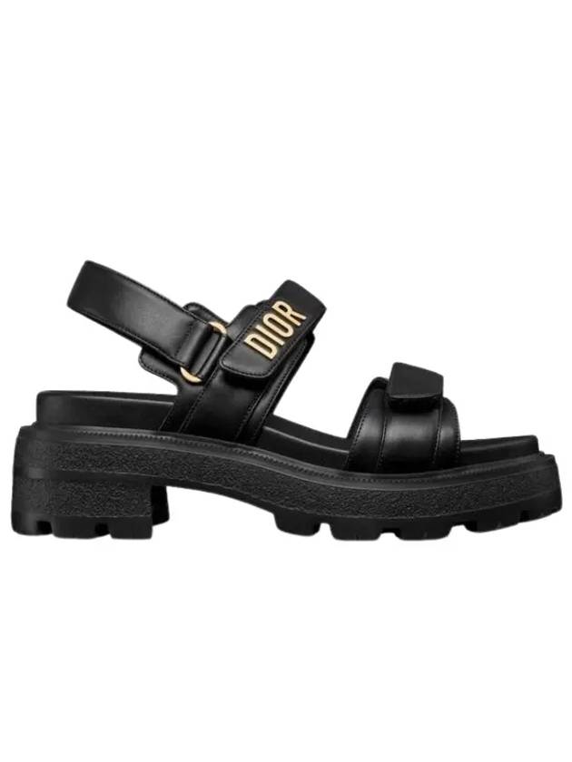 Dioract Platform Lambskin Sandals Black - DIOR - BALAAN 2