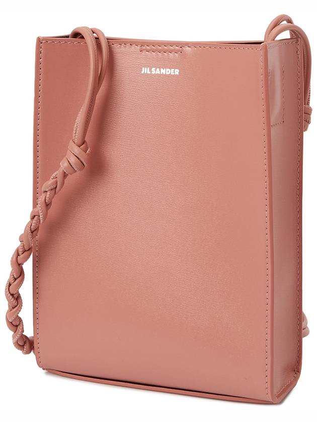 Women's Tangle Small Leather Shoulder Bag Pink - JIL SANDER - BALAAN 3