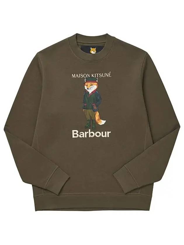 Logo Print Sweatshirt Green - BARBOUR - BALAAN 5