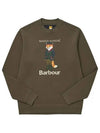 Logo Print Sweatshirt Green - BARBOUR - BALAAN 4