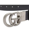 GG Marmont Reversible Leather Belt Black Brown - GUCCI - BALAAN 3