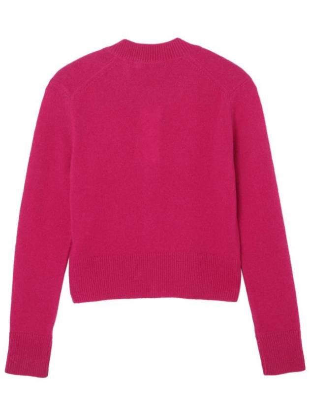 Baby Fox Cardigan Fuchsia Pink Women s - MAISON KITSUNE - BALAAN 9