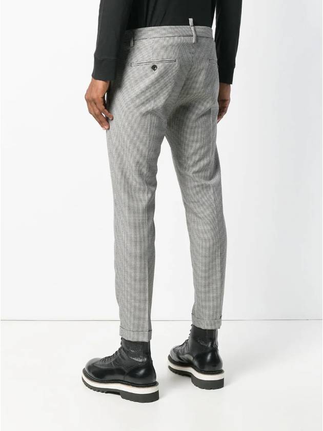 small houndstooth turn up crop pants - DSQUARED2 - BALAAN 2