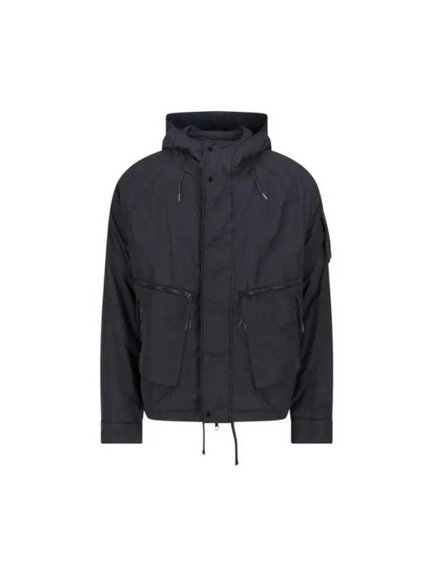 Lens Wappen Hooded Jacket Black - CP COMPANY - BALAAN 2