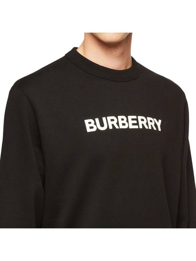 Front Logo Print Sweatshirt Black - BURBERRY - BALAAN 7