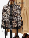 Logo Leopard Tech Backpack A4757 943 - GANNI - BALAAN 9