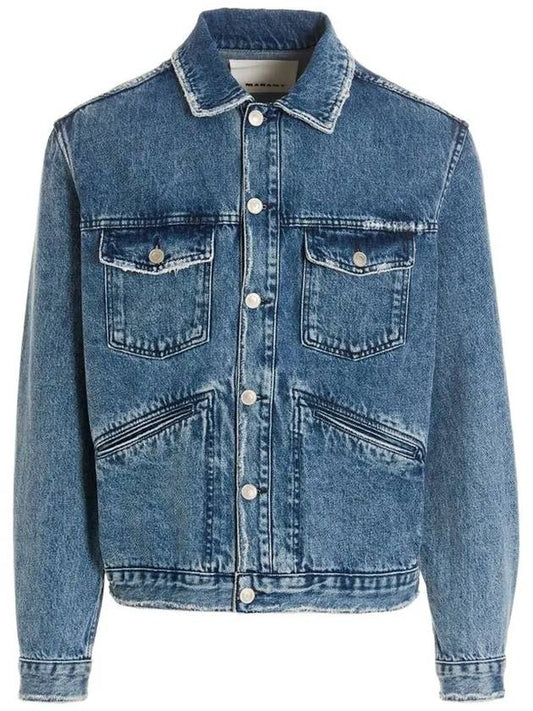 Django Back Logo Jacket Blue - ISABEL MARANT - BALAAN 2