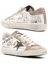 Superstar Print Suede Low Top Sneakers Beige - GOLDEN GOOSE - BALAAN 3