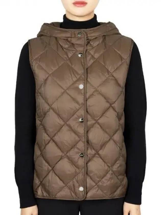 Quilted Padded Vest Brown - MAX MARA - BALAAN 2