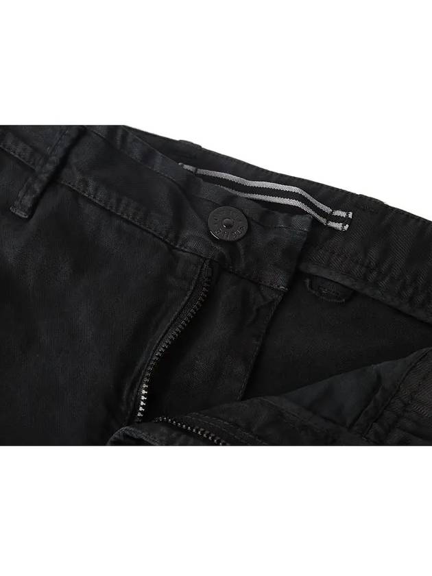 Compass Badge Cargo Straight Pants Black - STONE ISLAND - BALAAN 4