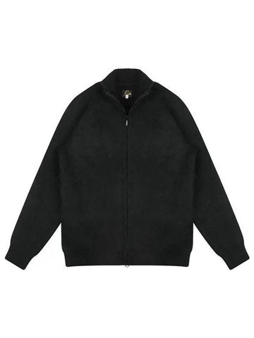 NS283 BLACK mohair zip-up cardigan 998053 - NEEDLES - BALAAN 1