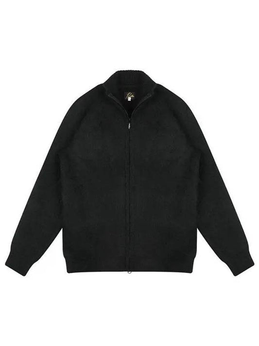 NS283 BLACK mohair zip-up cardigan 998053 - NEEDLES - BALAAN 1