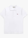 Tricolor Fox Patch Short Sleeve Polo Shirt White - MAISON KITSUNE - BALAAN 3