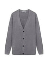 Wool Blend Cardigan Grey - ACNE STUDIOS - BALAAN 1