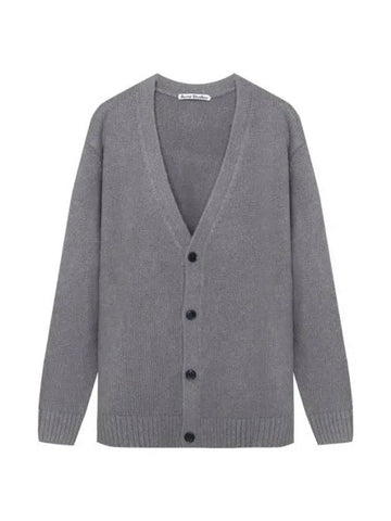 Wool Blend Cardigan Grey - ACNE STUDIOS - BALAAN 1