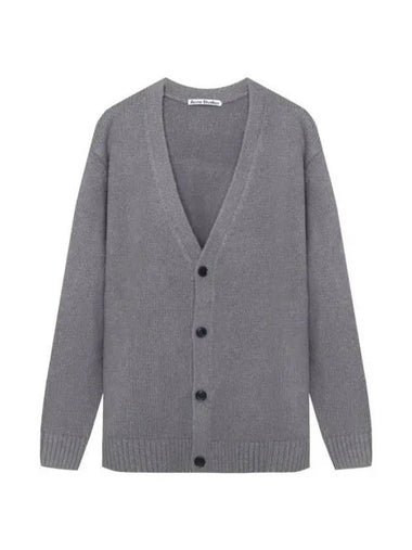 Wool Blend Cardigan Grey - ACNE STUDIOS - BALAAN 1