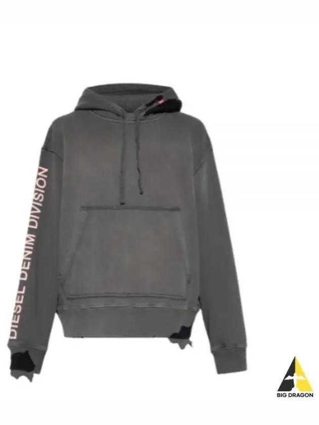 S-Macsrot Printed Hoodie Grey - DIESEL - BALAAN 2