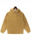 Men's Garment Dyed OLD Treatment Cotton Hoodie Brown - STONE ISLAND - BALAAN 2