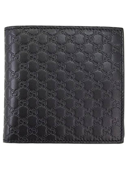 Microssima Half Wallet Black - GUCCI - BALAAN 1