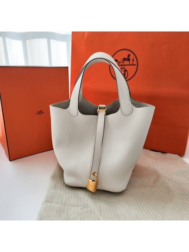 Picotin Lock 18 Tote Bag Etoupe - HERMES - BALAAN 2