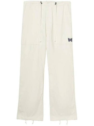 String Fatigue Straight Pants White - NEEDLES - BALAAN 1