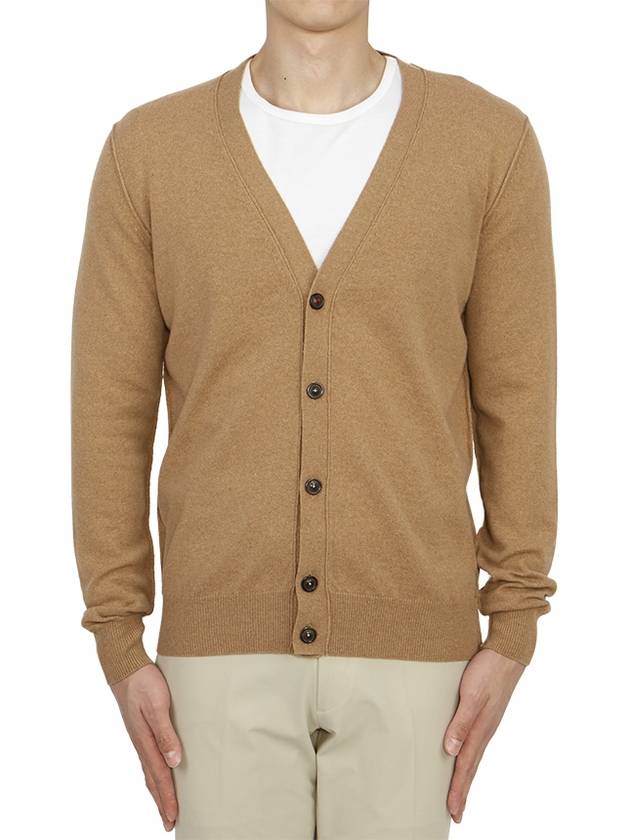 Cashmere Back Stitch Cardigan Beige - MAISON MARGIELA - BALAAN 2