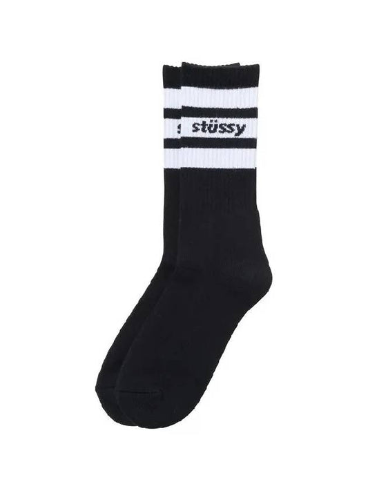 Dipretage Sports Crew Socks Black 138681 - STUSSY - BALAAN 1
