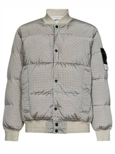 Macro Ripstop Nylon Metal Down Jacket Grey - STONE ISLAND - BALAAN 2