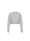 Crewneck Cropped Sweater Grey - FENDI - BALAAN 2