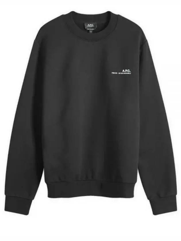 Item Logo Crew Sweatshirt Black - A.P.C. - BALAAN 2