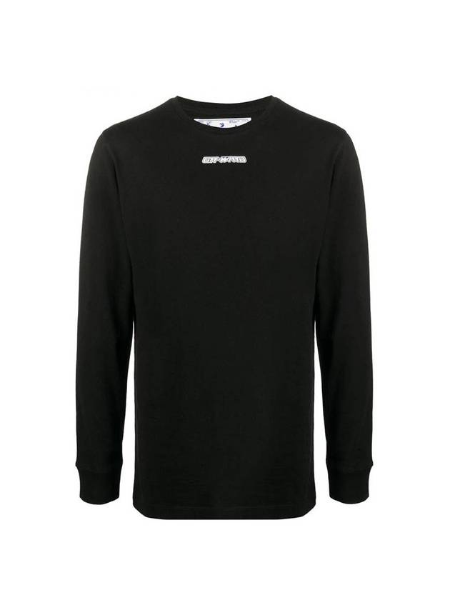 Logo Marker Long Sleeve T-Shirt Black - OFF WHITE - BALAAN 1