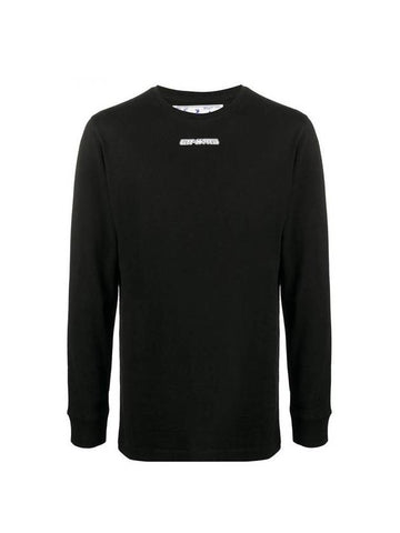 Logo Marker Long Sleeve T-Shirt Black - OFF WHITE - BALAAN.