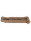 100 cashmere fox fur brown hooded shawl muffler - DIOR - BALAAN 4